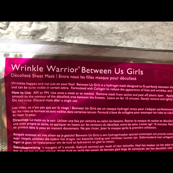 Kate Somerville: Wrinkle Warrior Between Us Girls Décolleté Sheet Mask - Picture 3 of 3